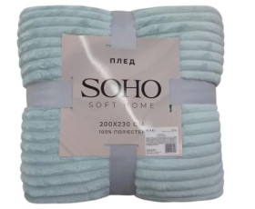 Плед 200*230 см Strip Pistachio SOHO