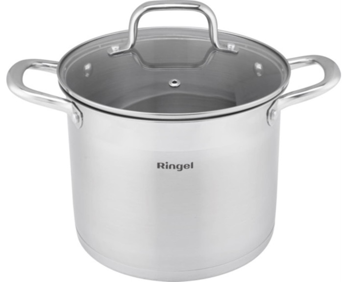 Каструля нерж 22 см (6.6 л) з кришкою RINGEL Curry