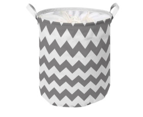 Корзина IDEA HOME LY-03 круг. ткан. з/кр Zig Zag 35х45 см