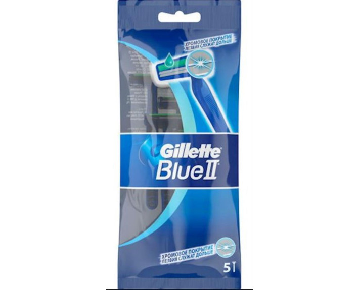 Бритви одноразові 5шт GILLETTE BLUEII