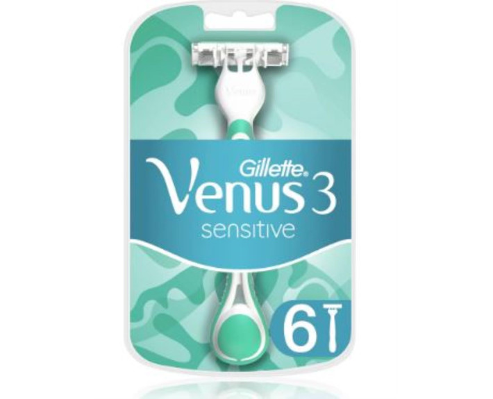 Бритви одноразові 6шт GILLETTE VENUS 3 Сенсетив