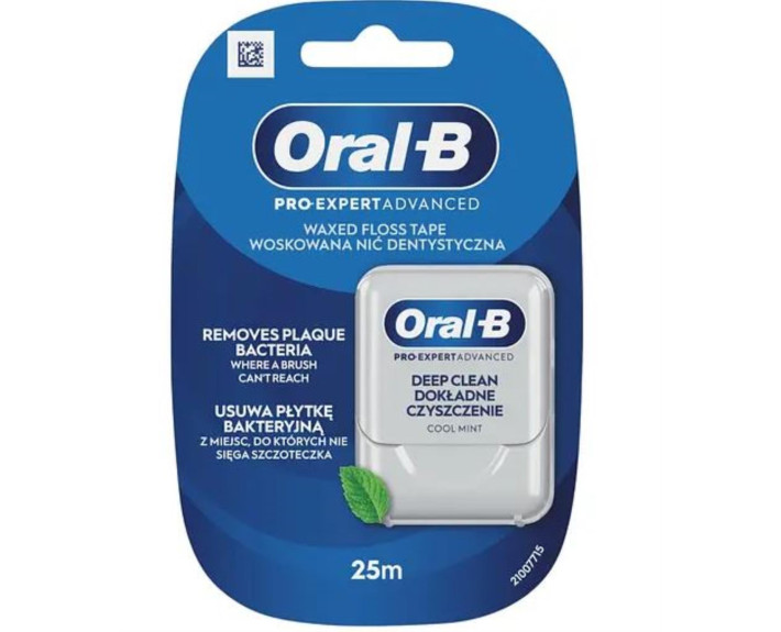 Зубна нитка Pro-Expert Клінік Лайн Діп Клін Мінт Флосс Вощена 25м ORAL B