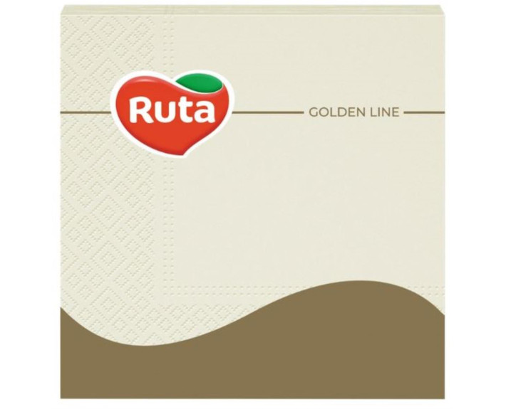 Серветки Ruta 33х33 20л 3ш шампань