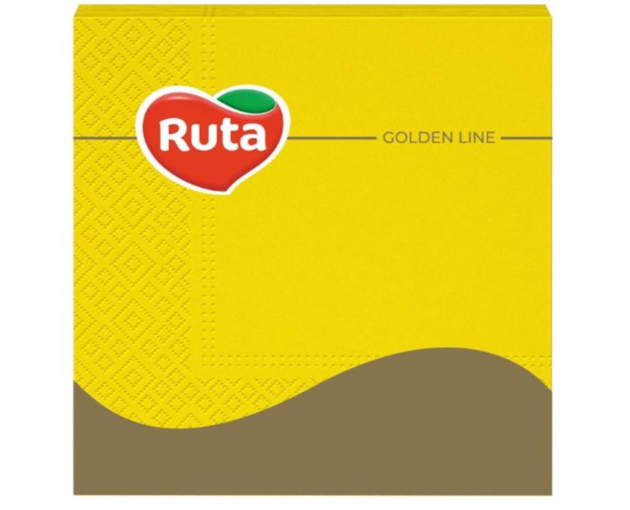 Серветки Ruta 33х33 20л 3ш жовті