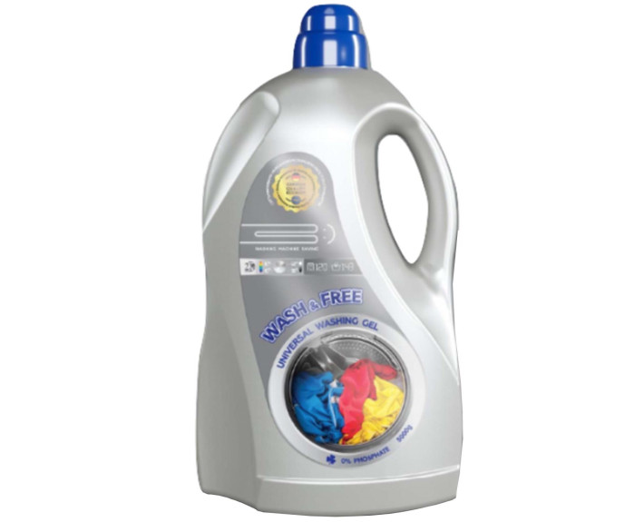 Гель для прання 5л универсал WASH & FREE