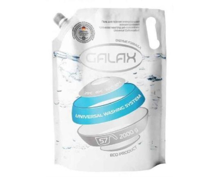 Гель для прання 2л унiверсал. (DOYPACK) Galax Wash