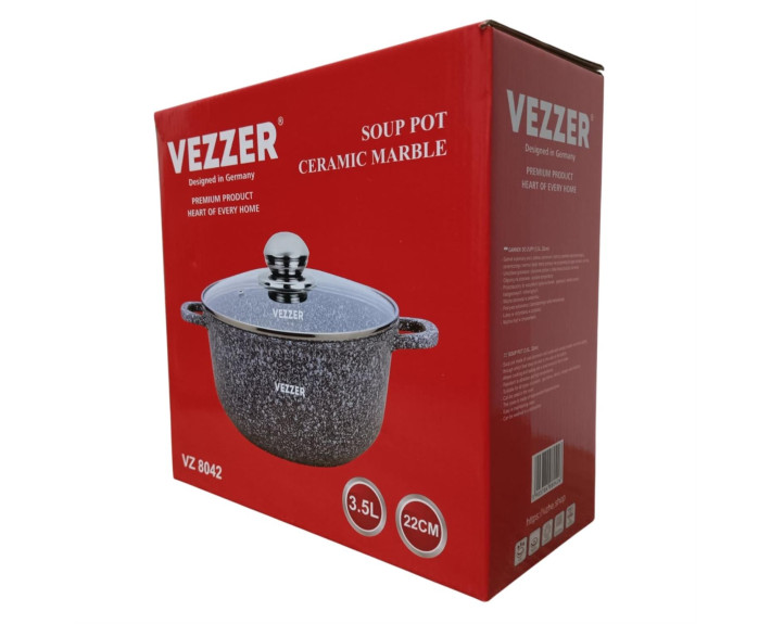 Каструля VEZZER 22*10см,VZ8042
