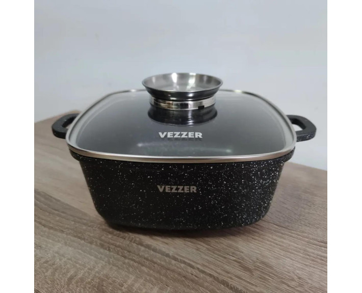 Каструля VEZZER квадратна 22*9,5cм,VZ8008