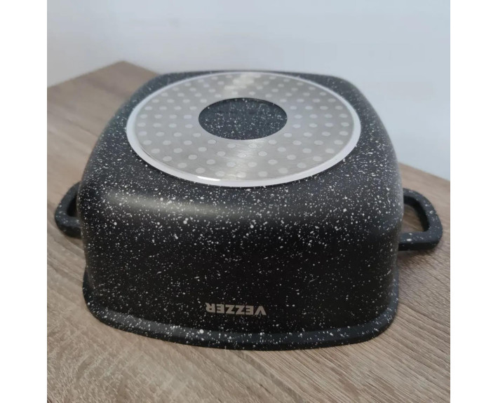 Каструля VEZZER квадратна 22*9,5cм,VZ8008