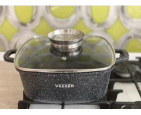 Каструля VEZZER квадратна 22*9,5cм,VZ8008
