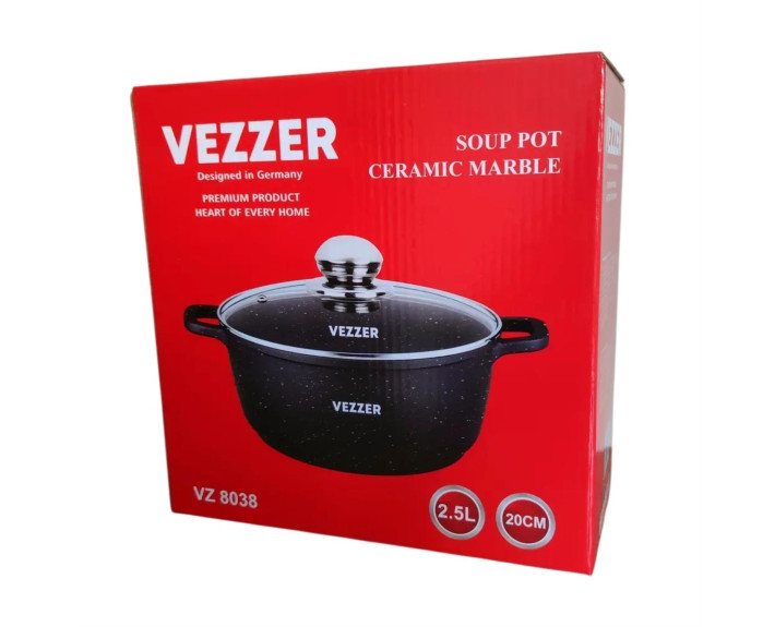 Каструля VEZZER кругла 20*8,5см,VZ8038