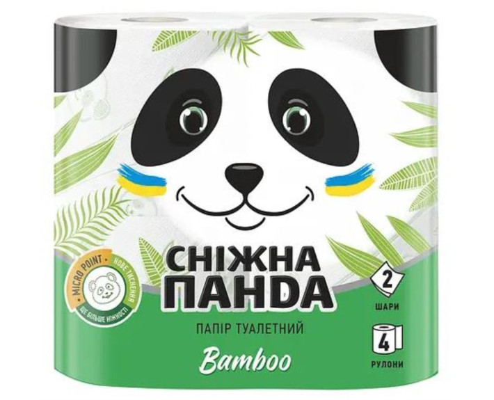 Туалетная бумага Снежный панда 4шт. Бамбук /16/