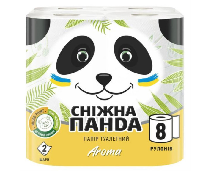 Туалетний папір Сніжна панда  8шт.Арома /8/