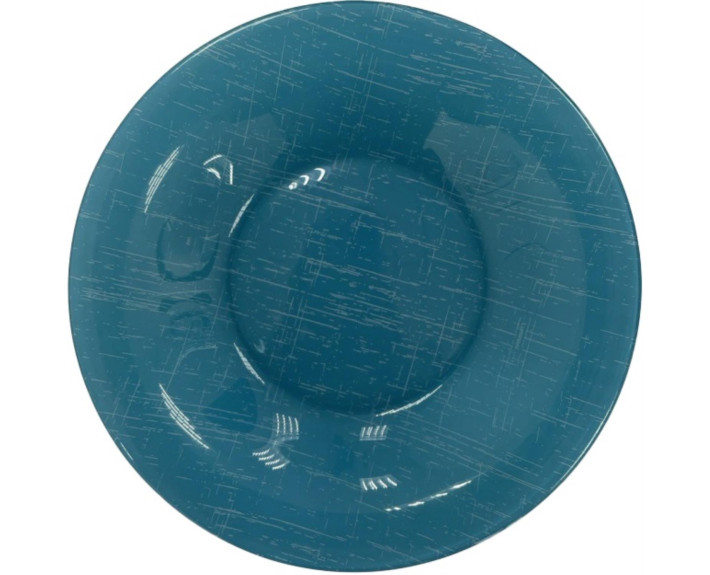 Тарелка глубокая круглая Luminarc Poppy Turquoise д=20см