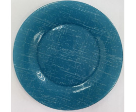 Тарілка обідня кругла Luminarc  Poppy Turquoise d=25см