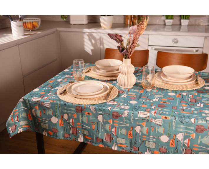 Скатертина Ardesto Cookery 120х140см, 90% поліестер, 10% бавовна