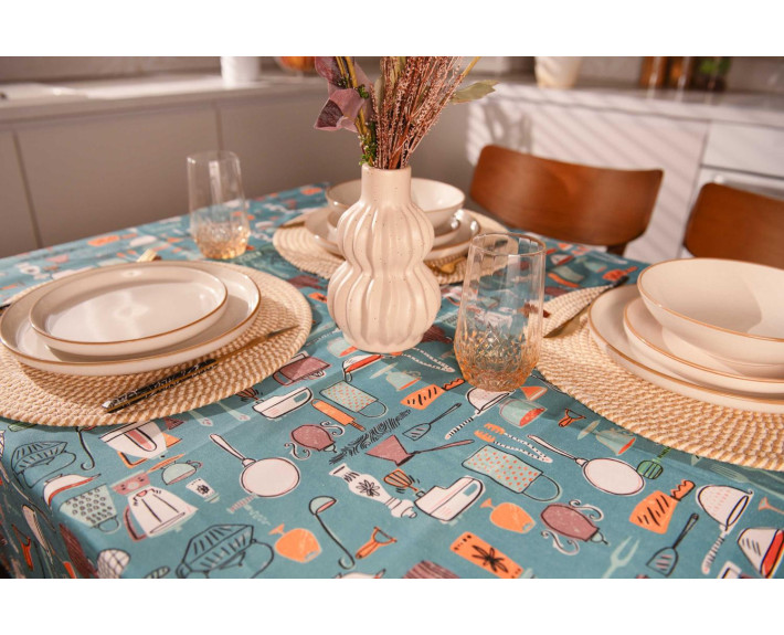 Скатертина Ardesto Cookery 120х140см, 90% поліестер, 10% бавовна