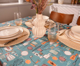 Скатертина Ardesto Cookery 120х140см, 90% поліестер, 10% бавовна