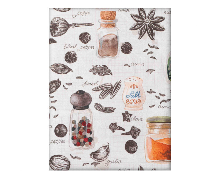 Скатертина Ardesto Spice 120х140см, 90% поліестер, 10% бавовна