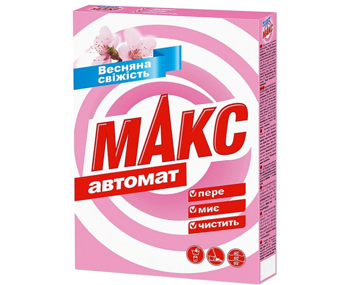 Прачечный порошок MAX Автомат Весенняя свежесть 350гр