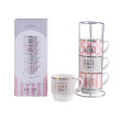 Чашка LIMITED EDITION GLAM /набір/4х345 мл на мет.підст.