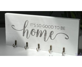 Ключниця It's so good to be home біла