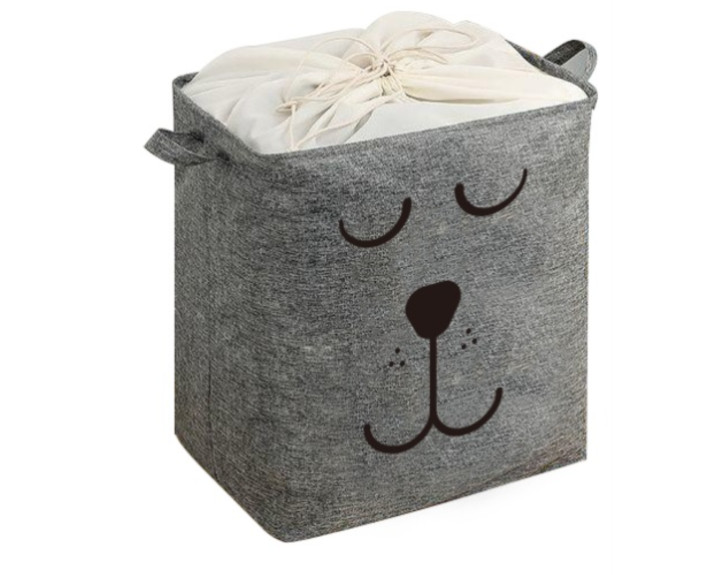Корзина IDEA HOME LY-01 LY-01 квад. ткан. з/кр Puppy 45x30x45 см