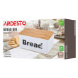 Хлебница Ardesto Midori 33х18х13см металл, бамбук, белый