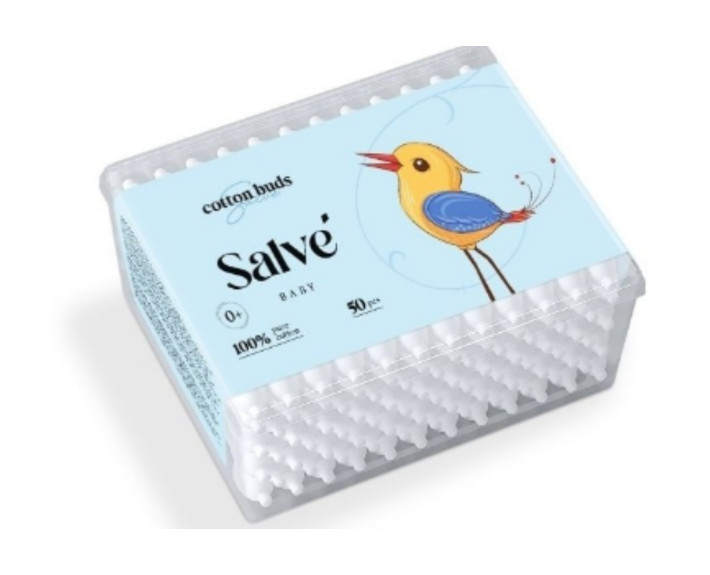 Ватяні палички для дітей  Salve 50 шт