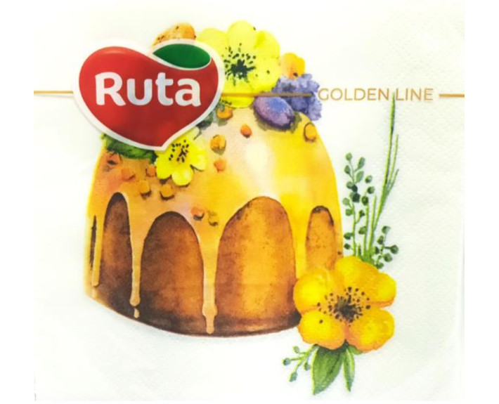 Серветки Ruta  Великодні 33х33 20л 2ш з друком