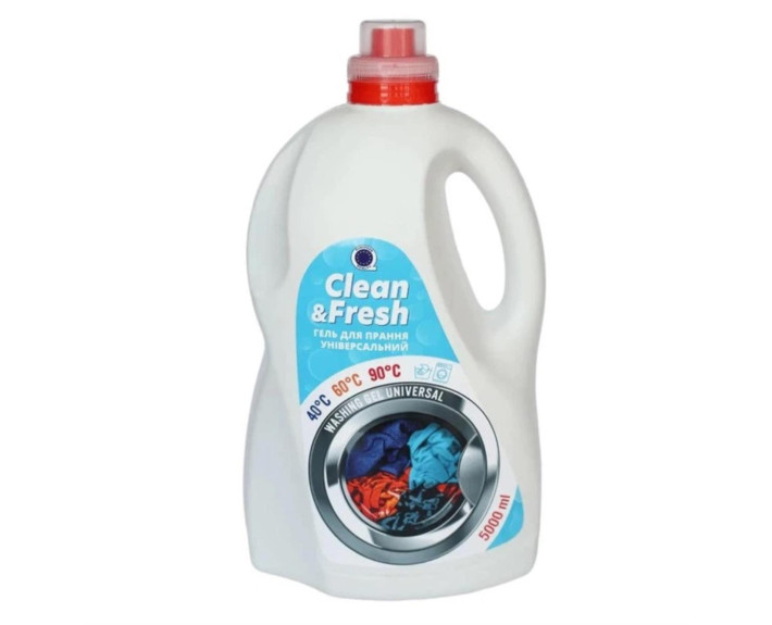 Гель для прання Universal Clean&Fresh 5кг Brilias