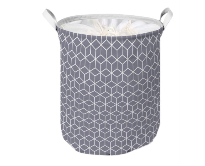 Корзина IDEA HOME LY-04 круг. ткан. з/кр Prism 40х50 см
