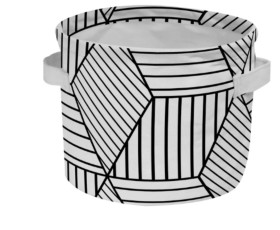 Корзина IDEA HOME TC-35 круг. ткан. Geometry 16х16 см