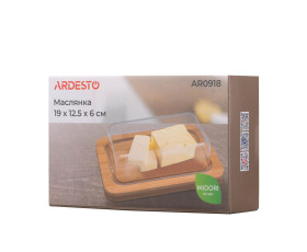 Маслянка Ardesto Midori, 19х12.5х6см, бамбук, пластик