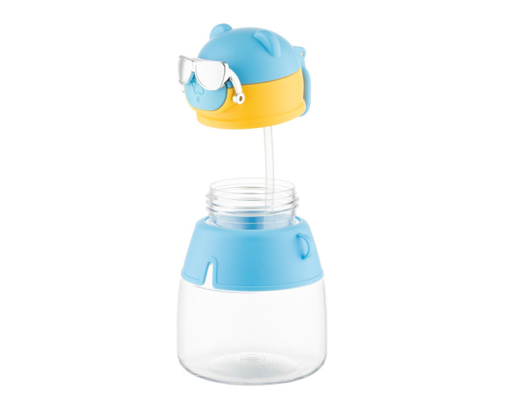 Пляшка для води Ardesto Space 550мл, пластик, блакитний