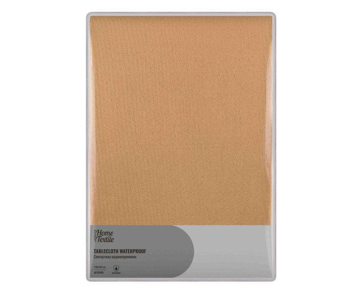 Скатертина Ardesto Waterproof 140х180см, 100% поліестер, бежевий