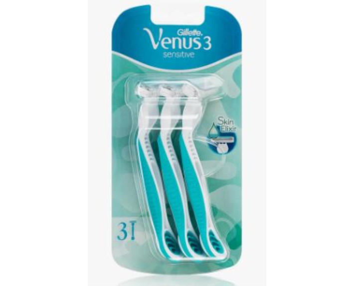 Бритвы одноразовые 3 шт GILLETTE VENUS 3 Сенситив