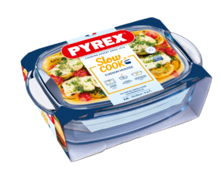 Каструля PYREX ESSENTIALS склянна прямокут. 3л +1.5л упак