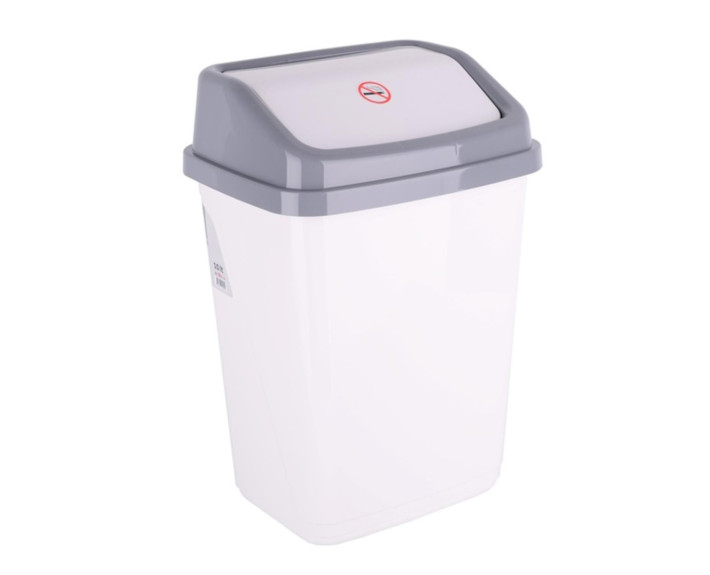 Корзина д/сміття VIOLET HOUSE 0100 WHITE з/кр.10 л