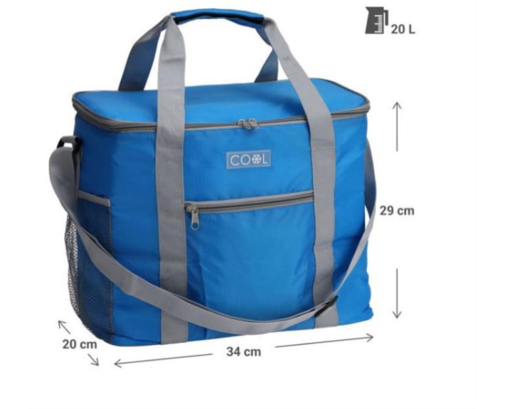 Термосумка COOLER BAG 20л блакитна,ТМ Koopman,Нідерланди
