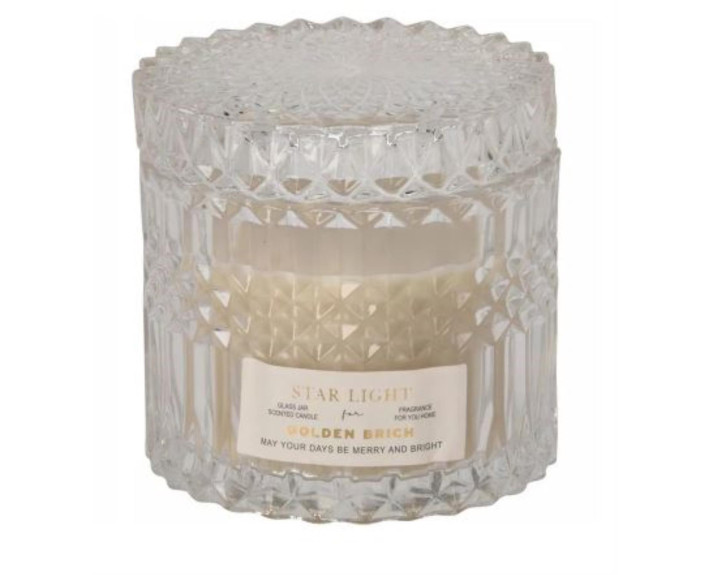 Свічка в склі CANDLE 10см з кришкою,ТМ Koopman,Нідерланди