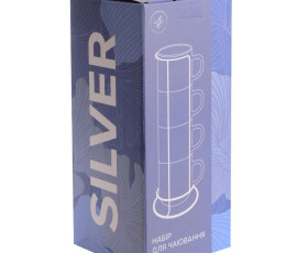 Чашка LIMITED EDITION SILVER /НАБІР/4х300 мл на мет.підст