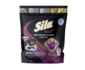 Капсули д/прання а асорт. Sila GOLD Black/Сolor 10шт*19г в зіп-пакеті //20