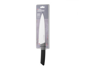Кухонний ніж кухарський Ardesto Gemini Gourmet, 20см, нержавіюча сталь, пластик, чорний
