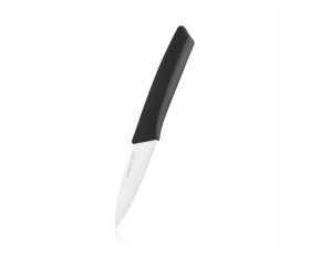 Кухонний ніж для овочів Ardesto Gemini Gourmet, 9.5см, нержавіюча сталь, пластик, чорний