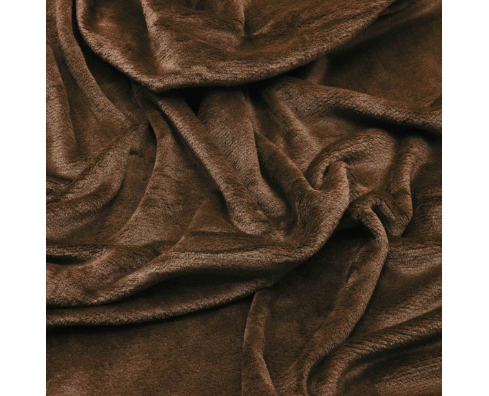 Плед Ardesto Flannel 200х220см, 100% поліестер, коричневий