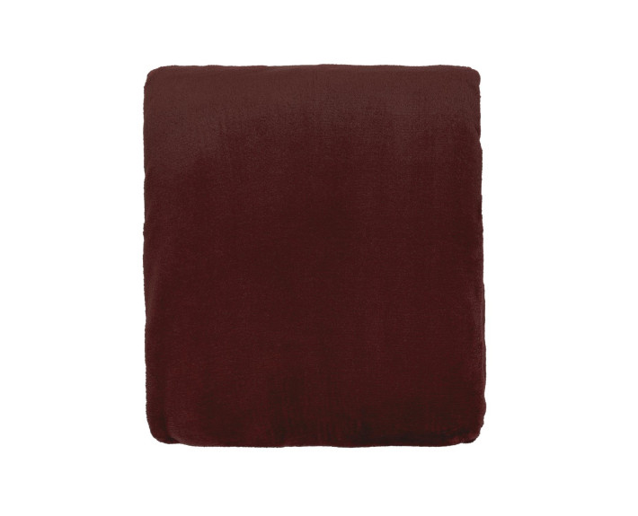 Плед Ardesto Flannel 160х200см, 100% поліестер, бургунді