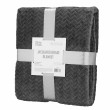Плед Ardesto Jacquard Braid 160х200см, 100% поліестер, сірий