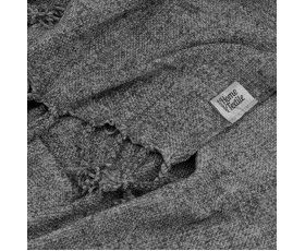 Плед Ardesto Chenille 140х190см, 100% поліестер, сірий темний