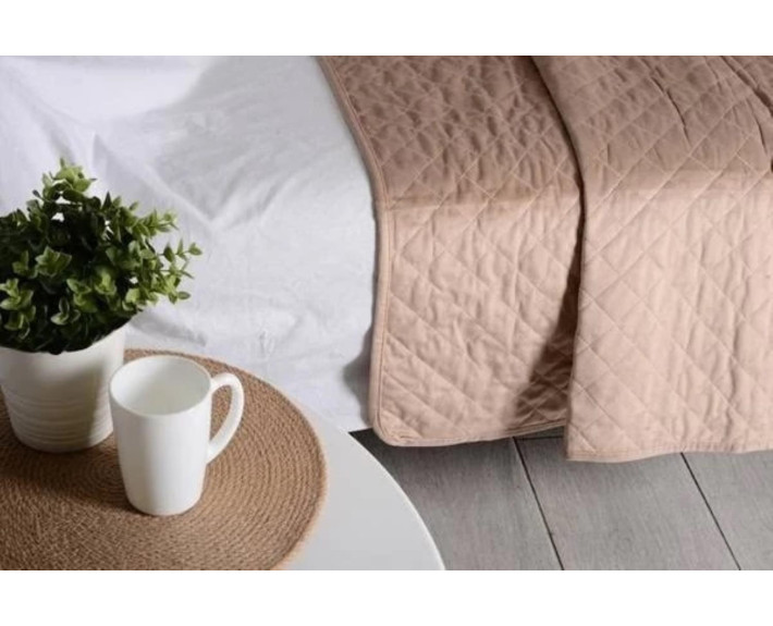 Покривало 200*220 см VELVET Dutch Romb Beige SOHO